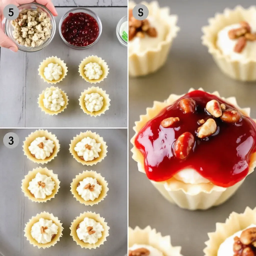 Cranberry Phyllo Cups with Goat Cheese – Holiday Appetizer